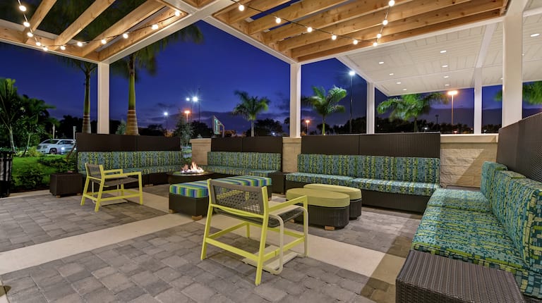 Patio Seating with Firepit