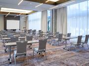 Banyan Meeting Room with Projection Screen Setup Classroom Style