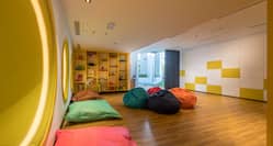 Kids Club Area with Pillows and Bean Bag Seats
