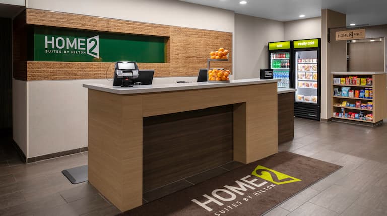 Lobby With Front Desk & Snack Shop