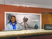 front desk with associate