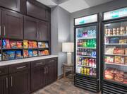 Snack shop suite with snacks, beverages, and frozen food selections
