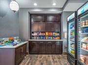 snack shop suite with snacks, beverages, and frozen food selections