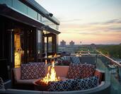 Assembly Rooftop Lounge with Fireplace