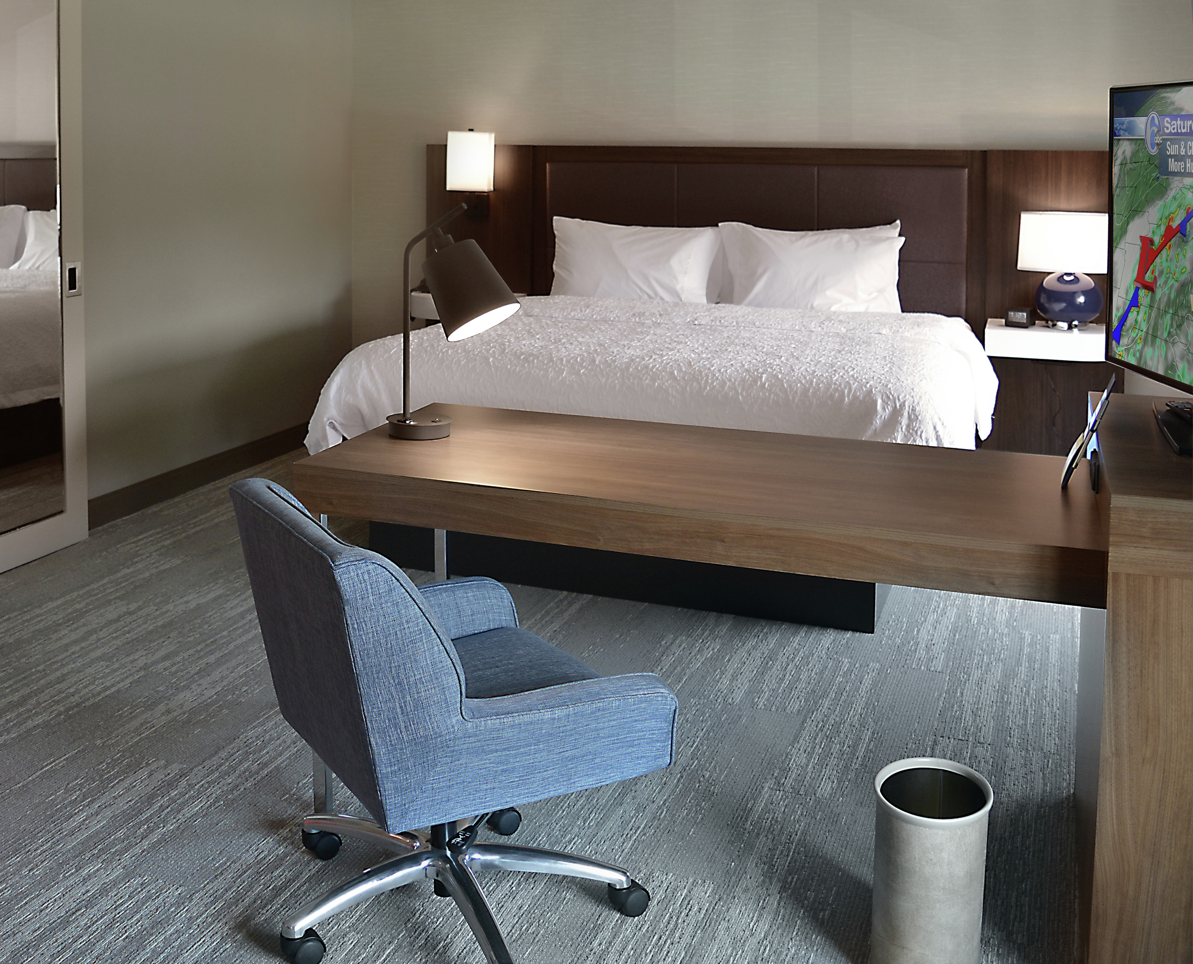 Guest Suite with Bed, Television and Work Desk