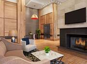 Lounge Area with Fireplace
