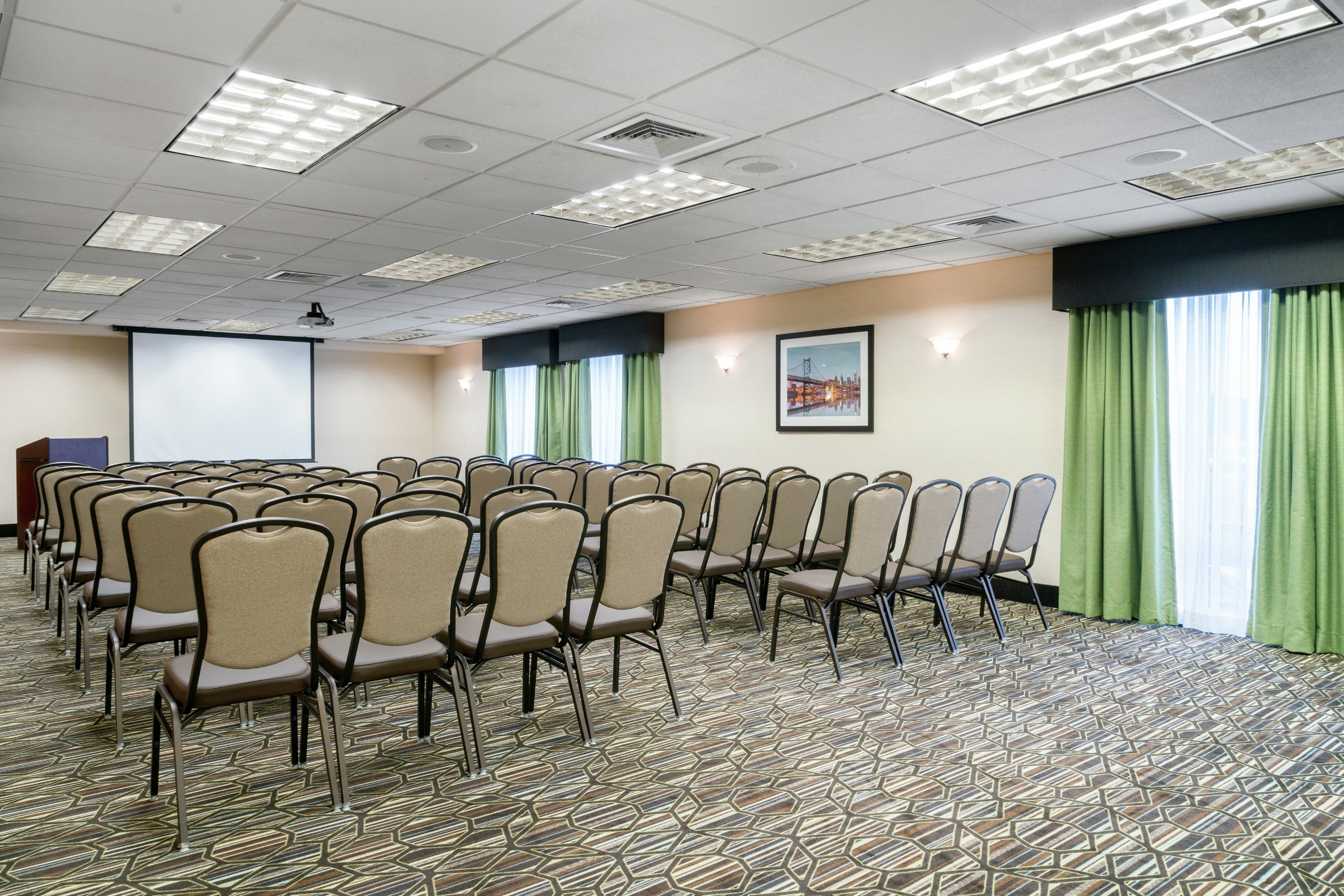 Meeting Room with Chairs and Projector