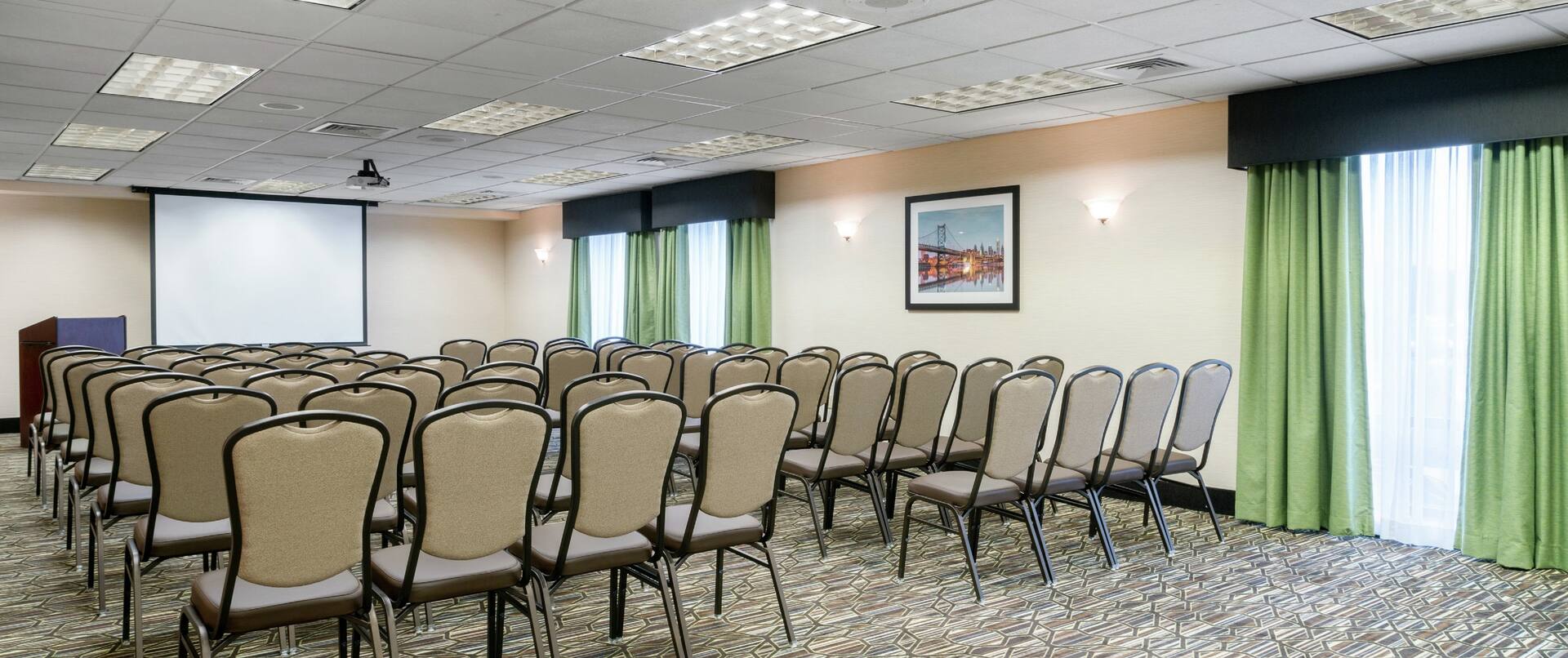 Meeting Room with Chairs and Projector