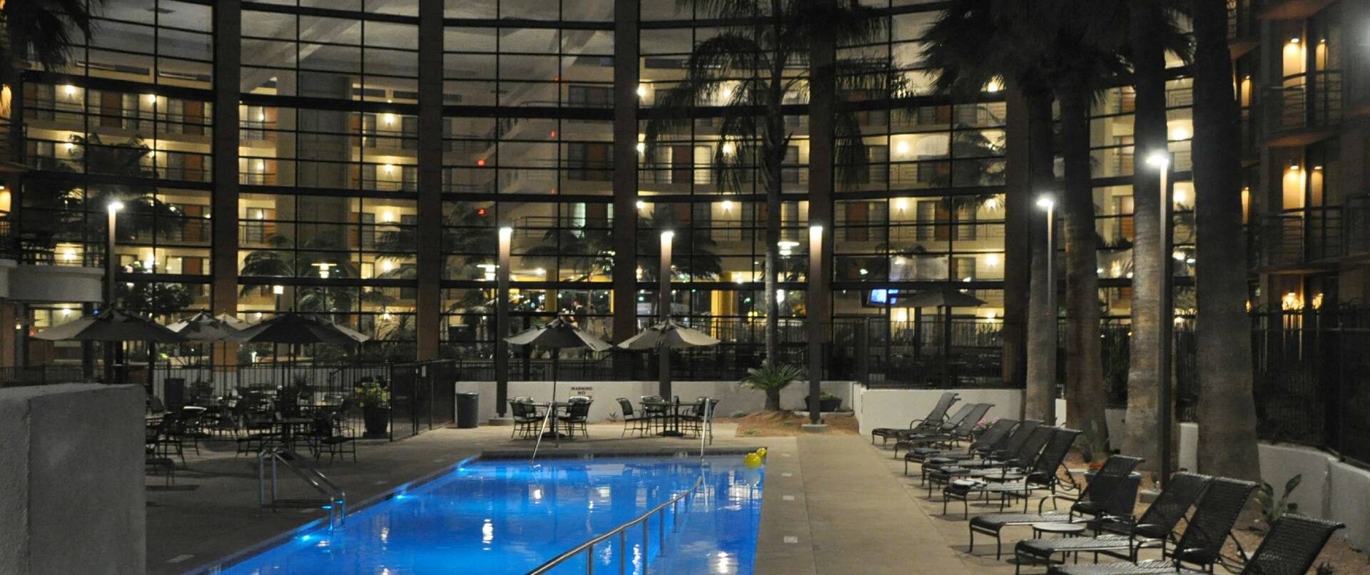 Hotel Pool Night