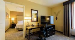 Desk Area and TV in Suite