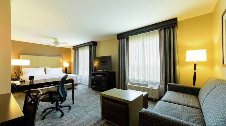 King Studio with Desk Sofa and TV