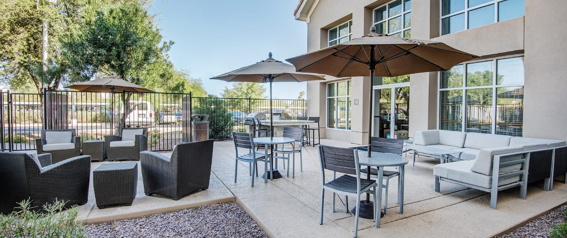 Patio with Grill and Seating Area