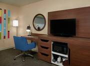 Guestroom with TV, Microwave and Work Desk