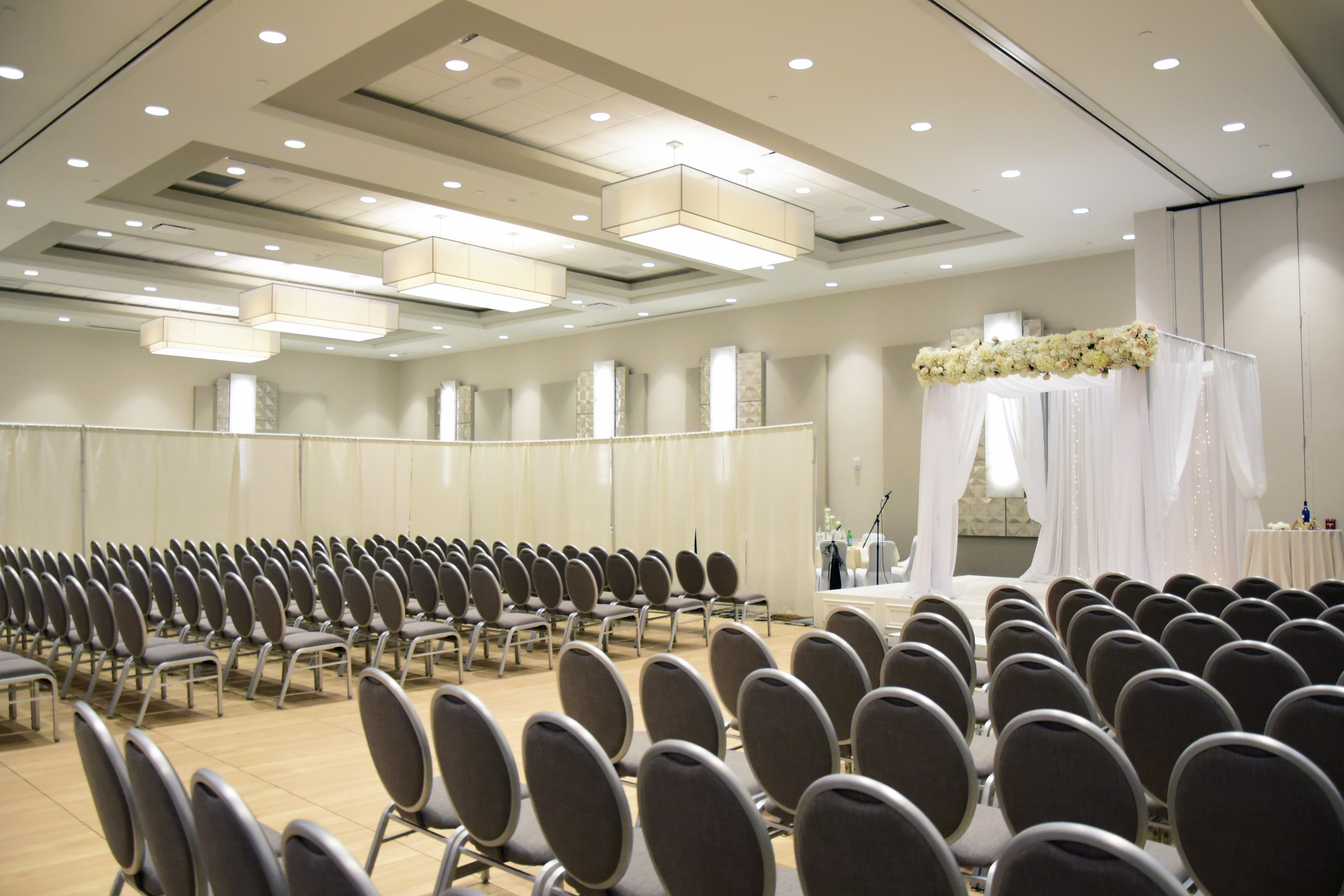 Preakness Ballroom Setup in Theater Style to Celebrate a Wedding
