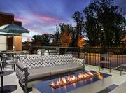 Outdoor Patio with Lounge Seating and Fire Pit