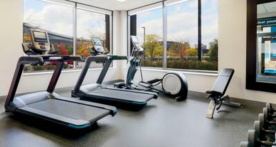 Cardio machines in fitness center