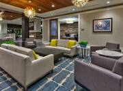Comfortable seating in our large lobby