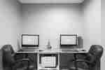 Business Center with Two Computer Stations and Printer