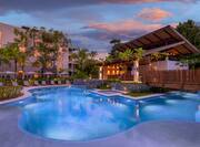 Outdoor Pool at Sunset