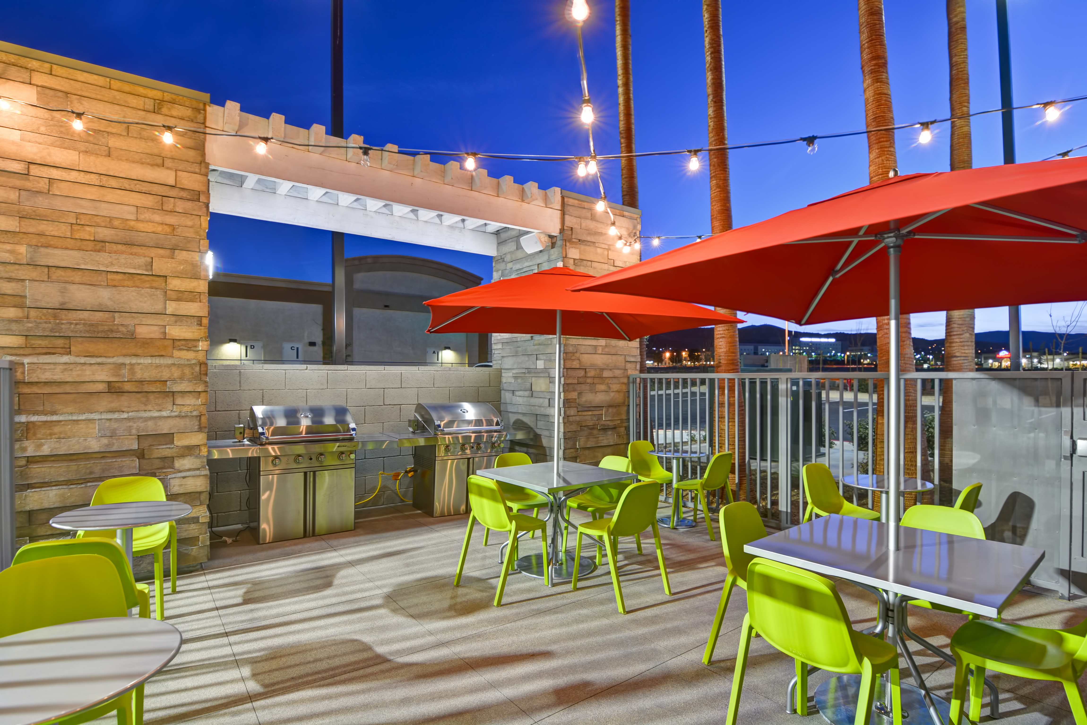 Outdoor Patio with Seating and BBQ Grill