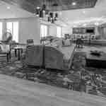 Lobby Sitting Area with Comfortable Sofas and Chairs