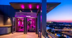 Cloud 9 Sky Bar & Lounge with Outside View of Prague