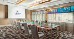 Verdi Boardroom with Large Windows and Projection Screen