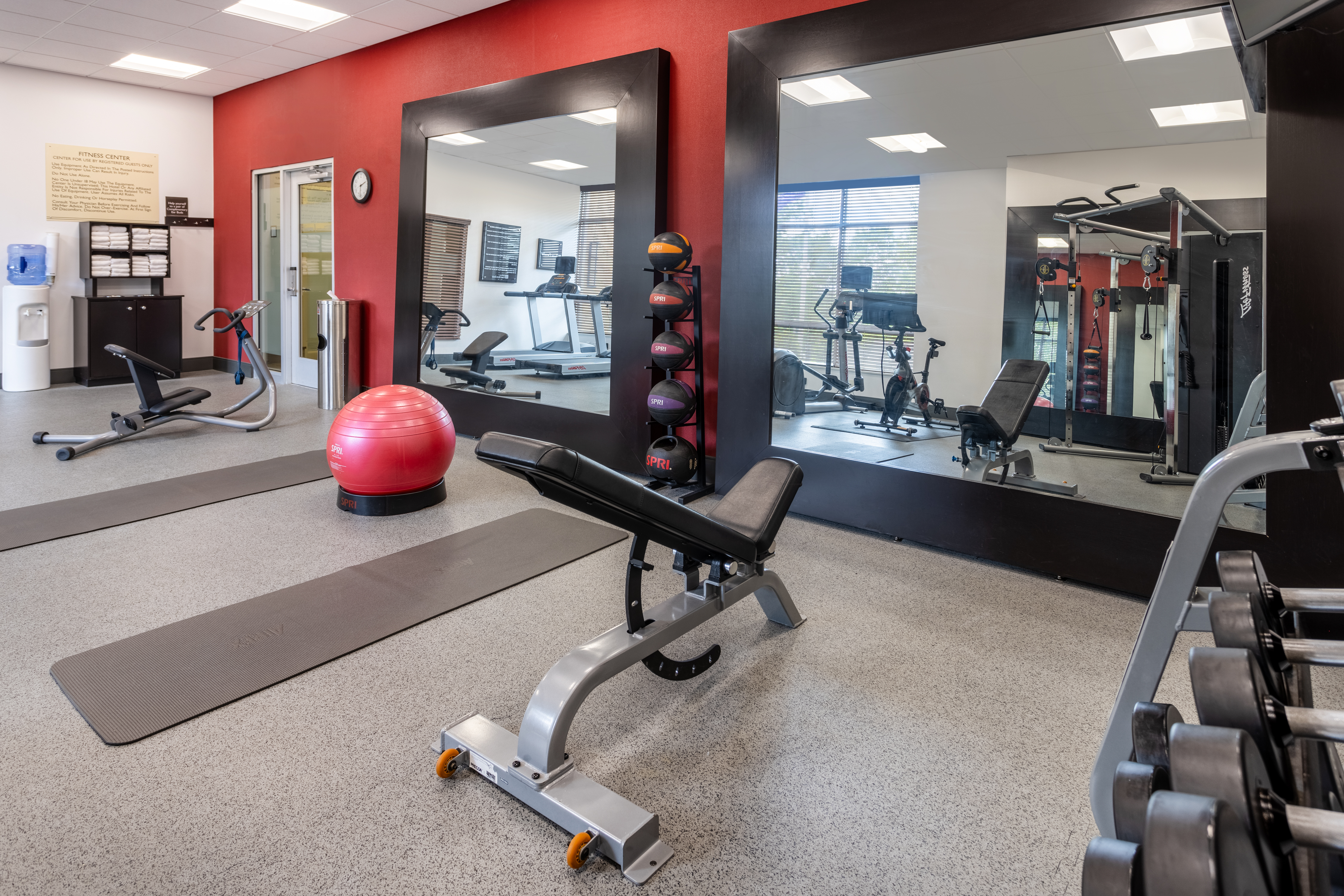 Work up a sweat in our fitness center