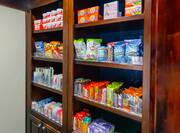 Snack Shop, Shelves with Candy and Snacks