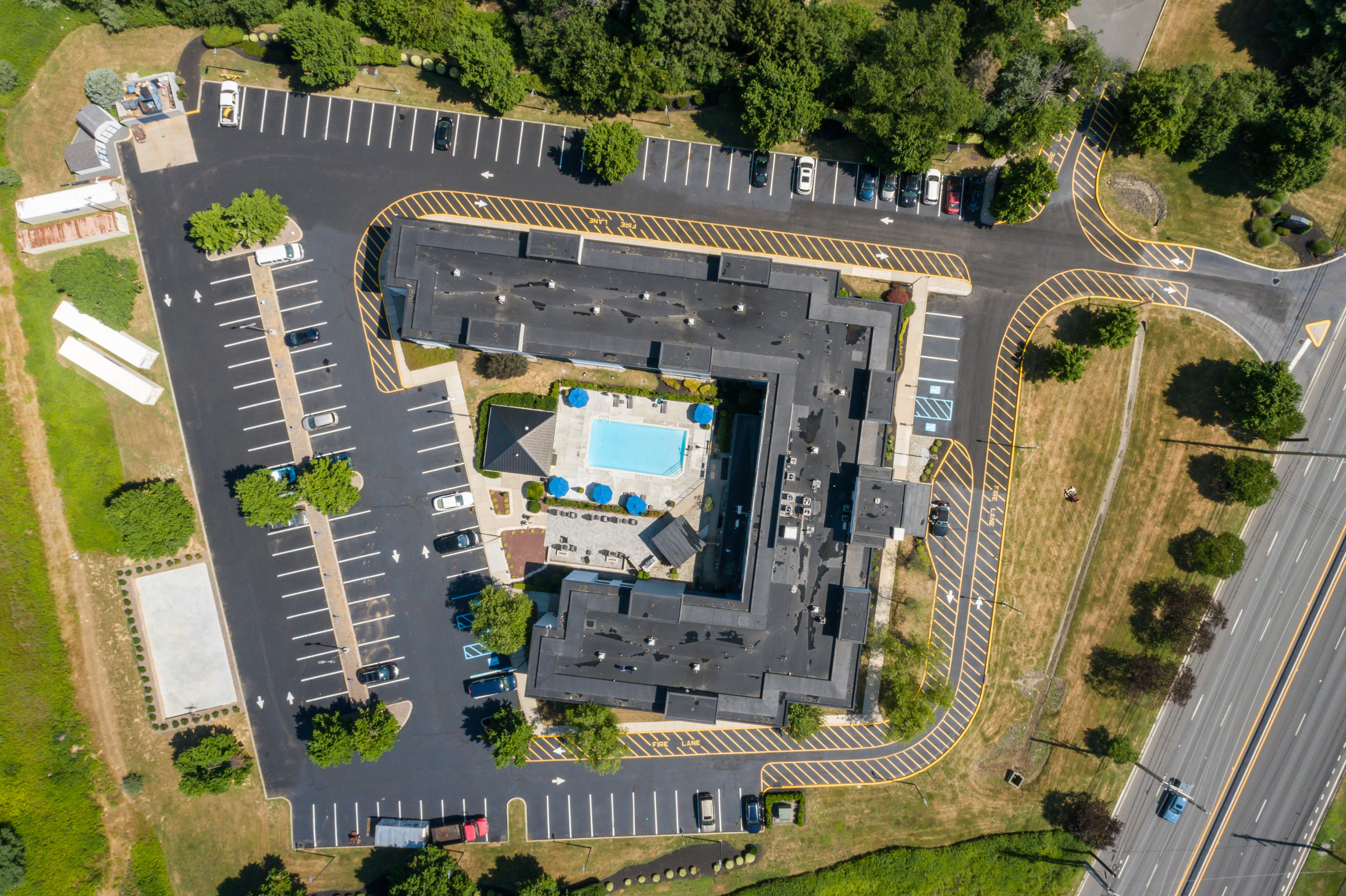 Aerial View Of Hotel 