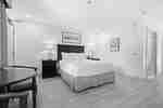 Bright room with comfortable queen bed