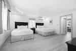 Bright room with two comfortable queen beds