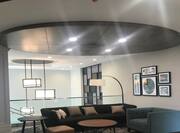 Homewood Suites Preopening Lobby with Tables and Couches
