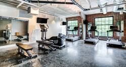 Treadmills and Modern Exercise Equipment in Fitness Center