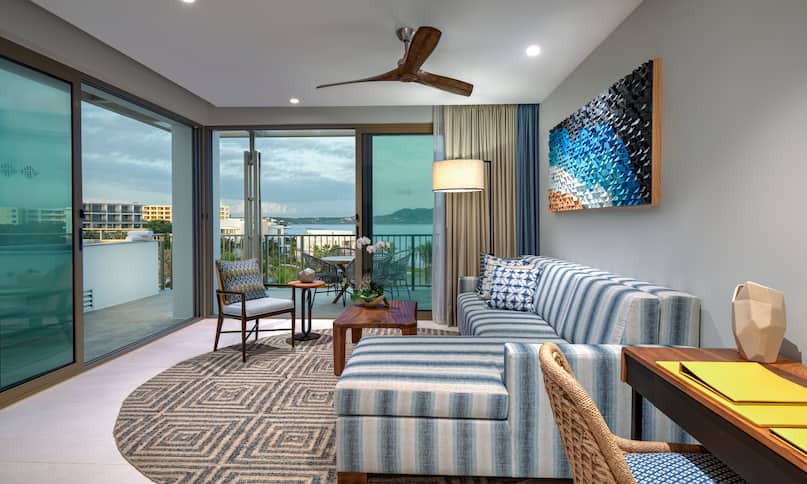 Living Area of Suite with Ocean View