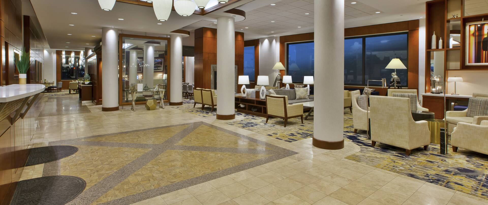 Lobby with seating area
