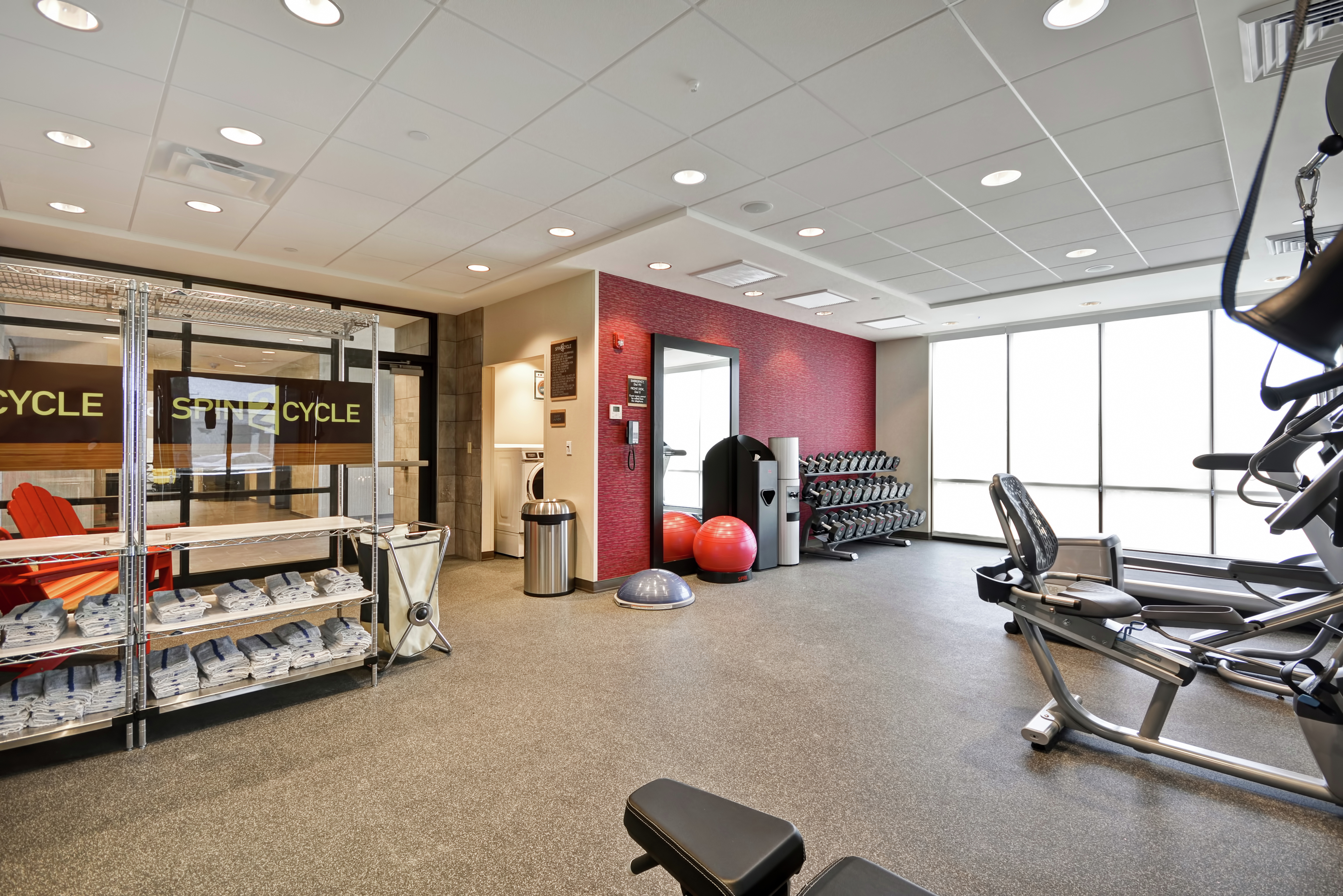 Fitness Room with Weights and Other Exercise Equipment