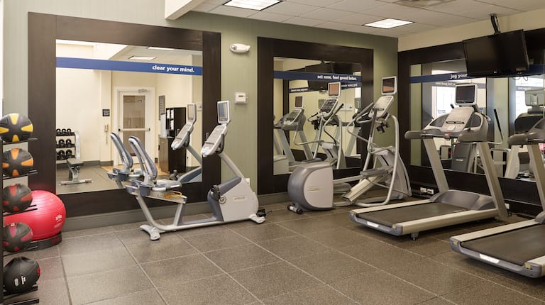 Fitness Center Treadmills Cross-Trainers