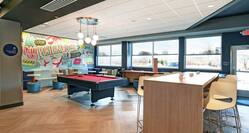Game Area with Pool Table
