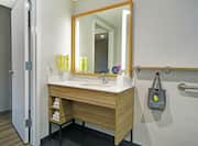 Accessible Bathroom with Vanity and Mirror