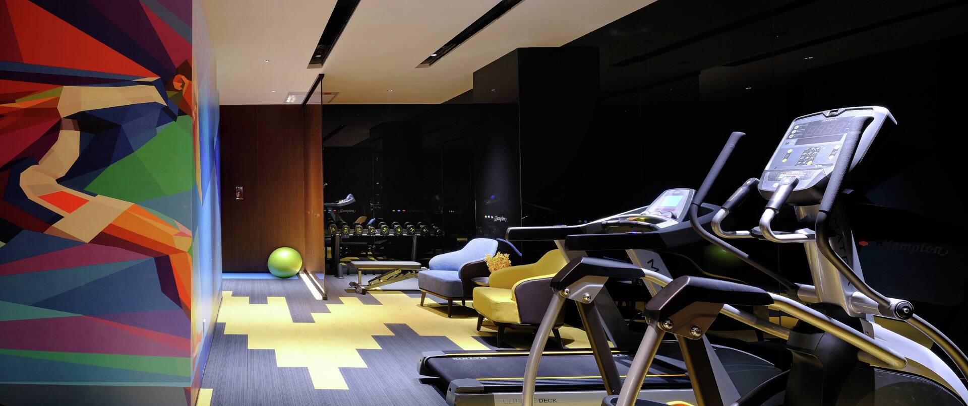 Fitness Center with Treadmill and Elliptical equipment