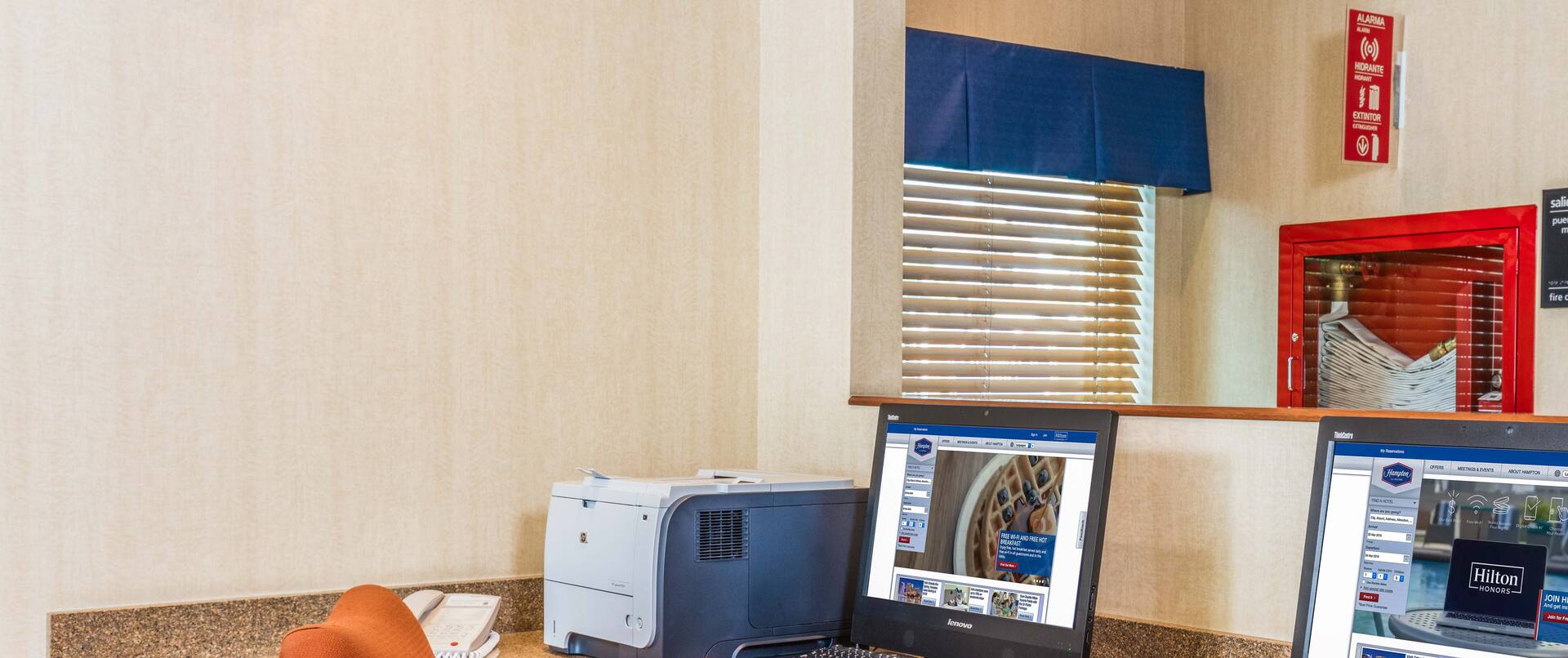 Computers and Printer for Guest Use