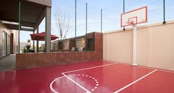 Sport Court with Basketball Goal