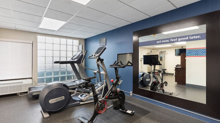 Exercise Equipment in a Fitness Room