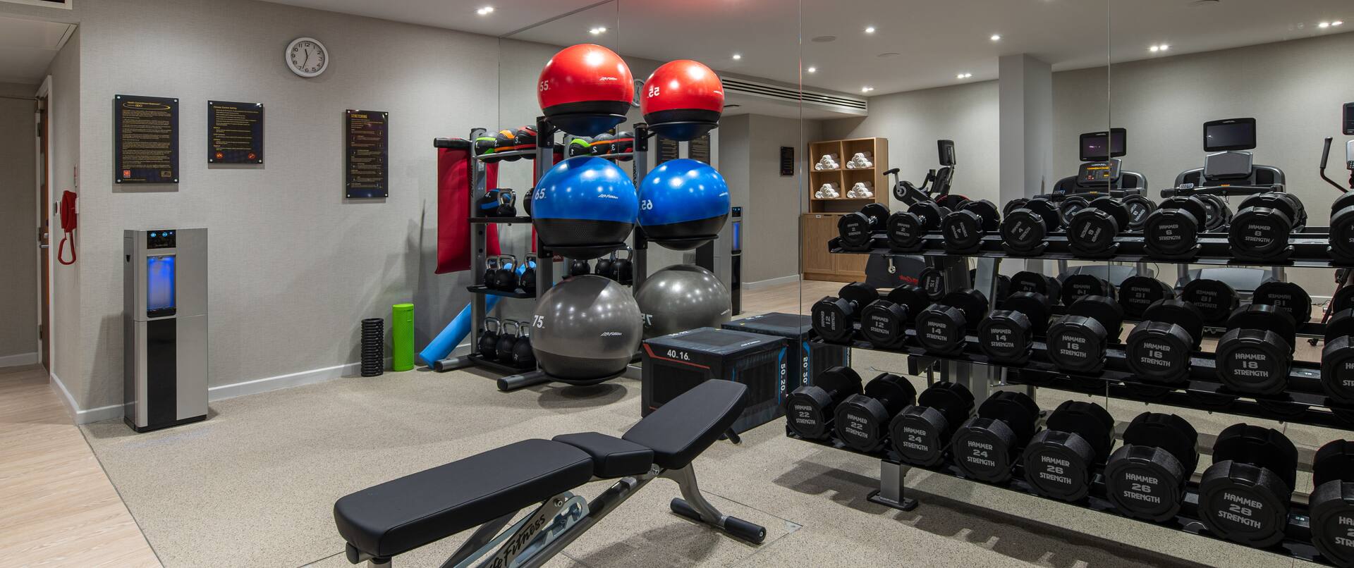 Fitness Center with weights