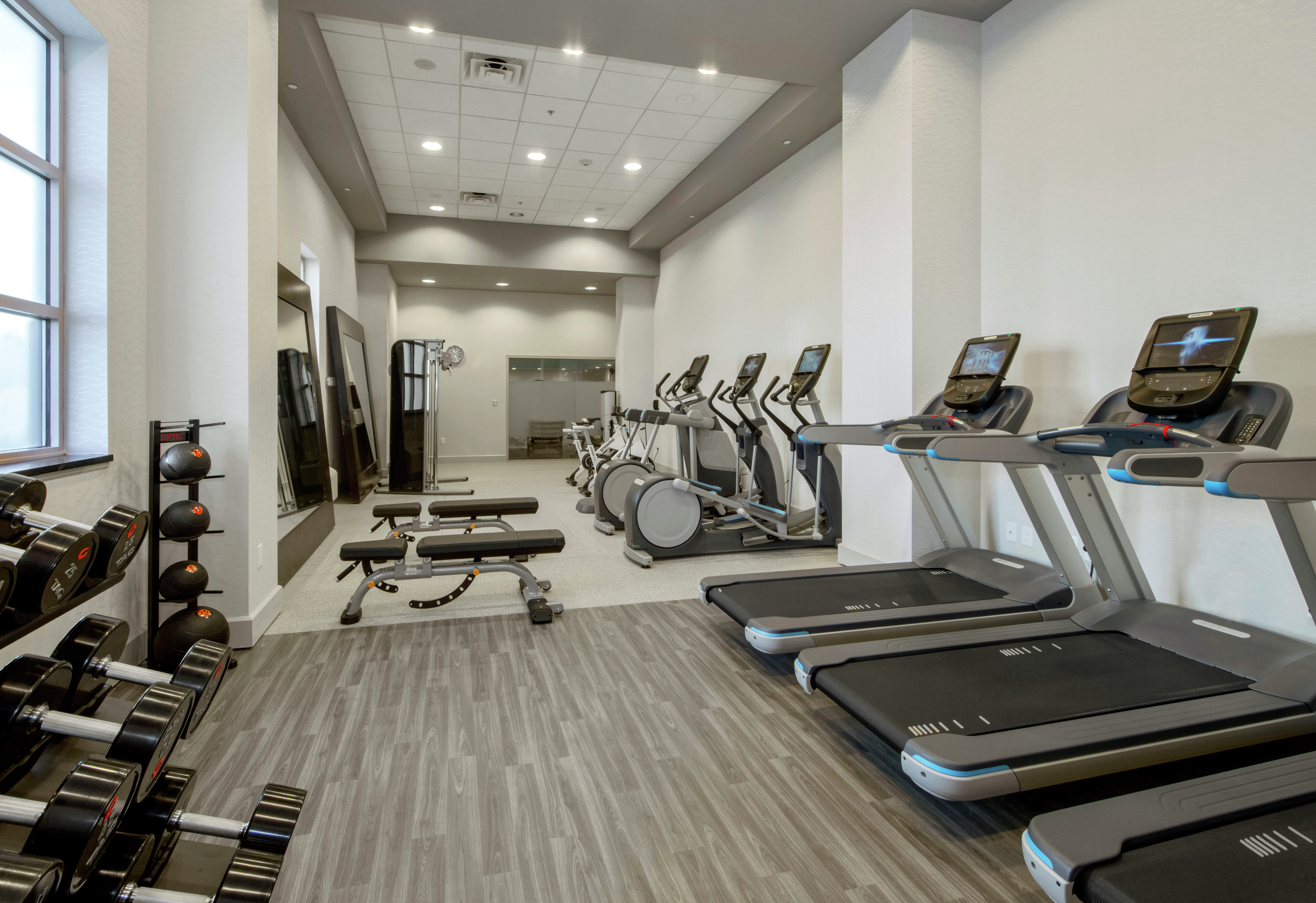 Fitness Center With Equipment 