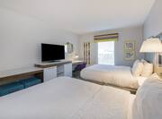 Accessible Hotel Room with Two Queen Beds and Amenities