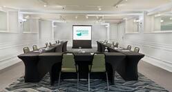Homewood Suites Raleigh-Durham AP/Research Triangle Hotel, NC - Meeting Room with U Shape table, chairs, and presentation screen