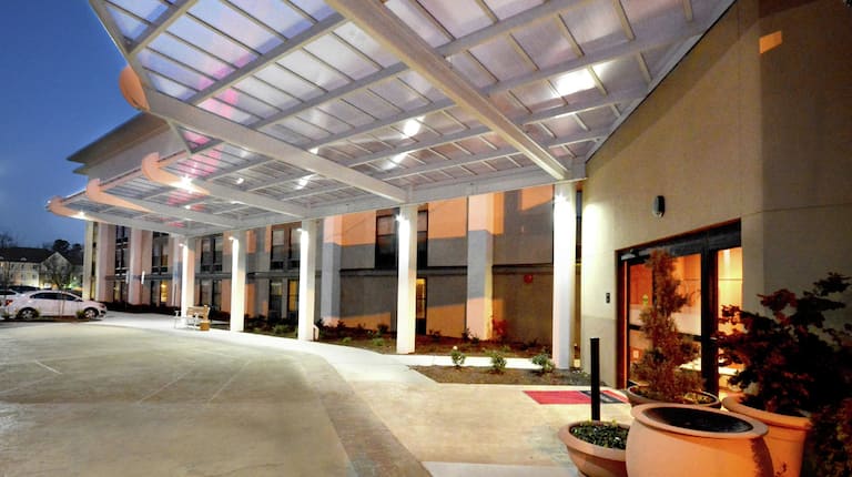 Hotel Entrance and Architectural Detail 
