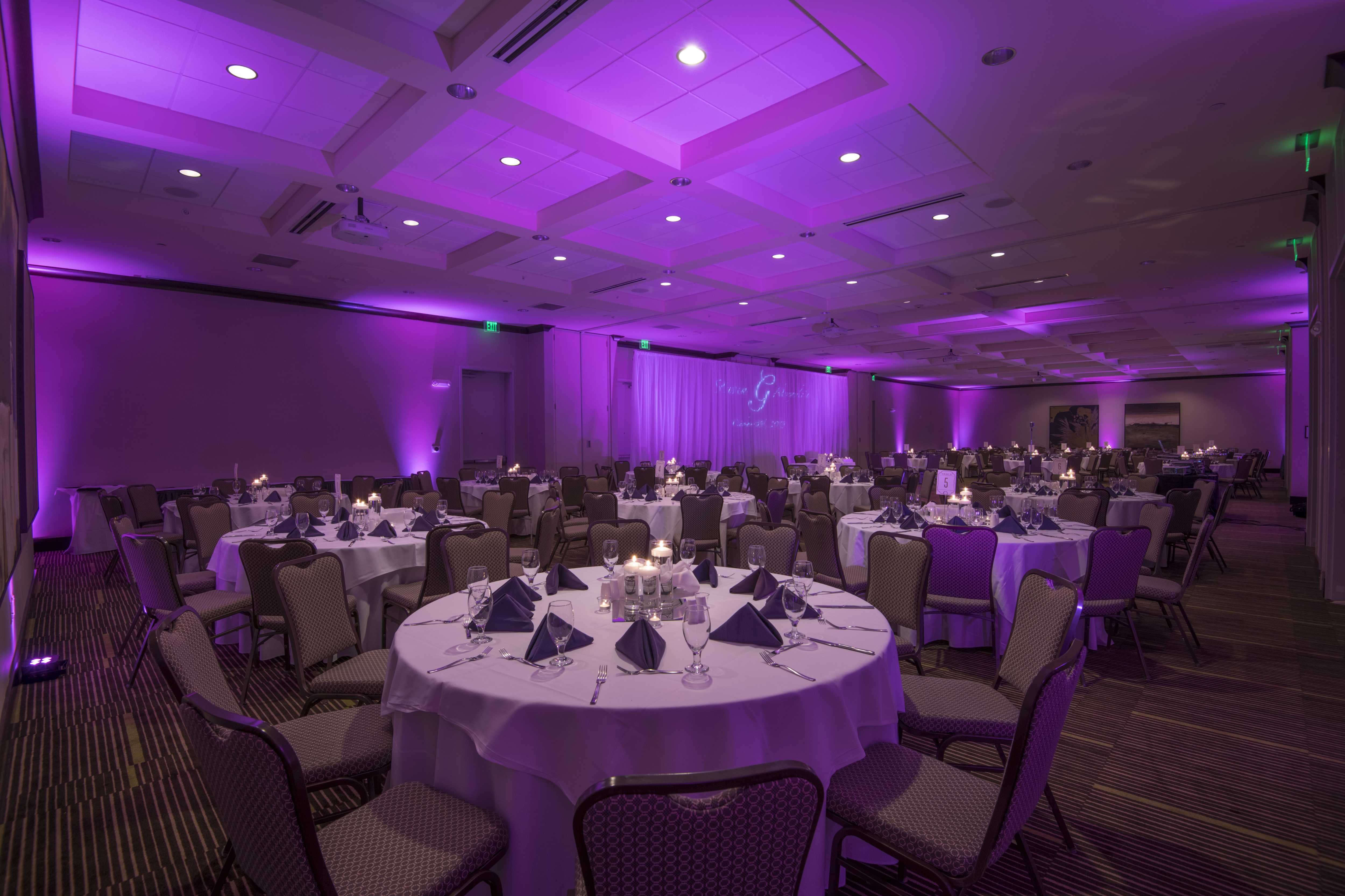 Event Ballroom with Round Tables